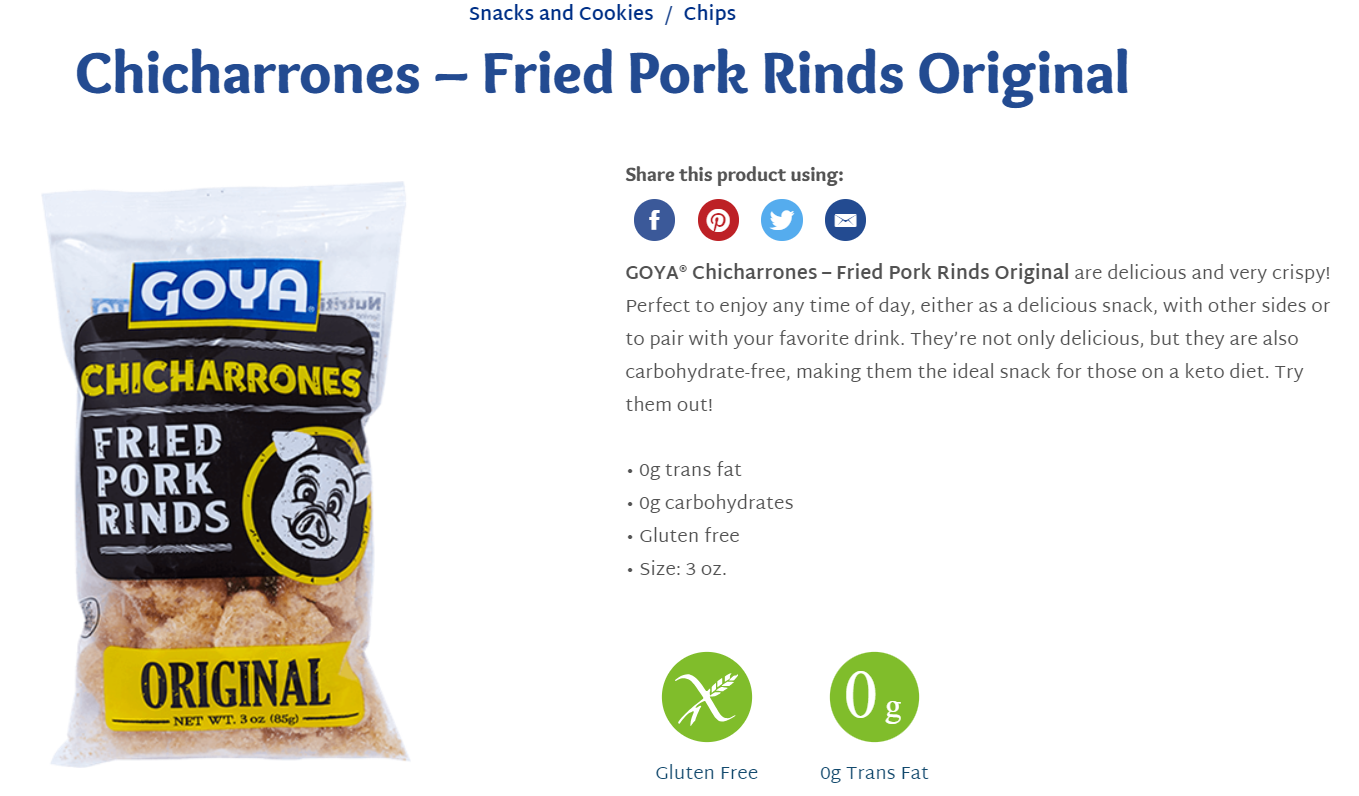 Goya Chicharrones Fried Pork Rinds – Goya